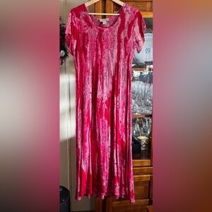 Charlie Paige Vibrant Pink Maxi Dress
